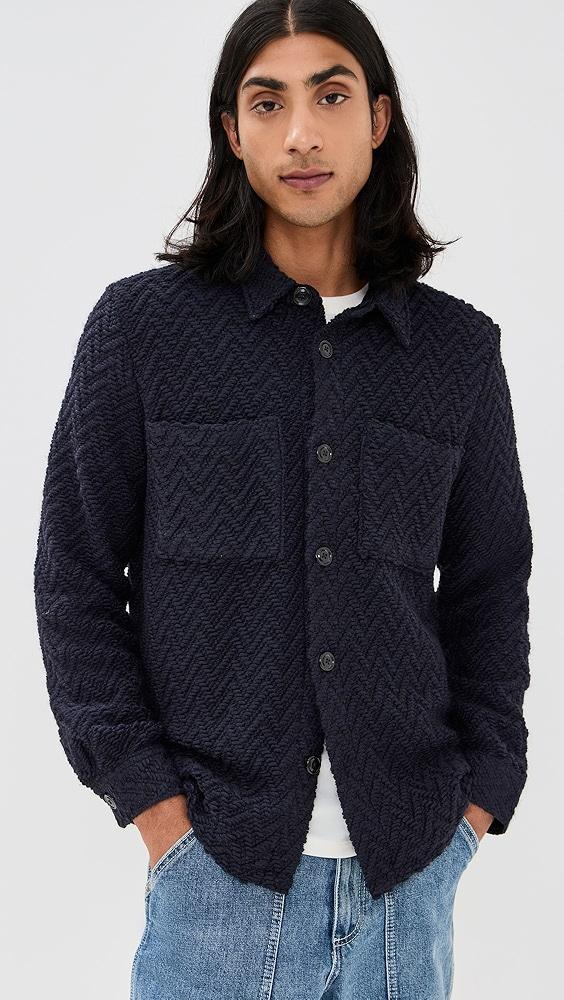 Portuguese Flannel Knitted Herringbone Overshirt | Shopbop Product Image