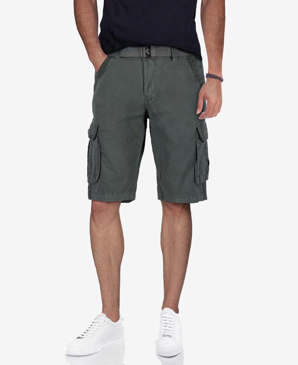 Mens Belted Twill Tape Cargo Shorts Product Image