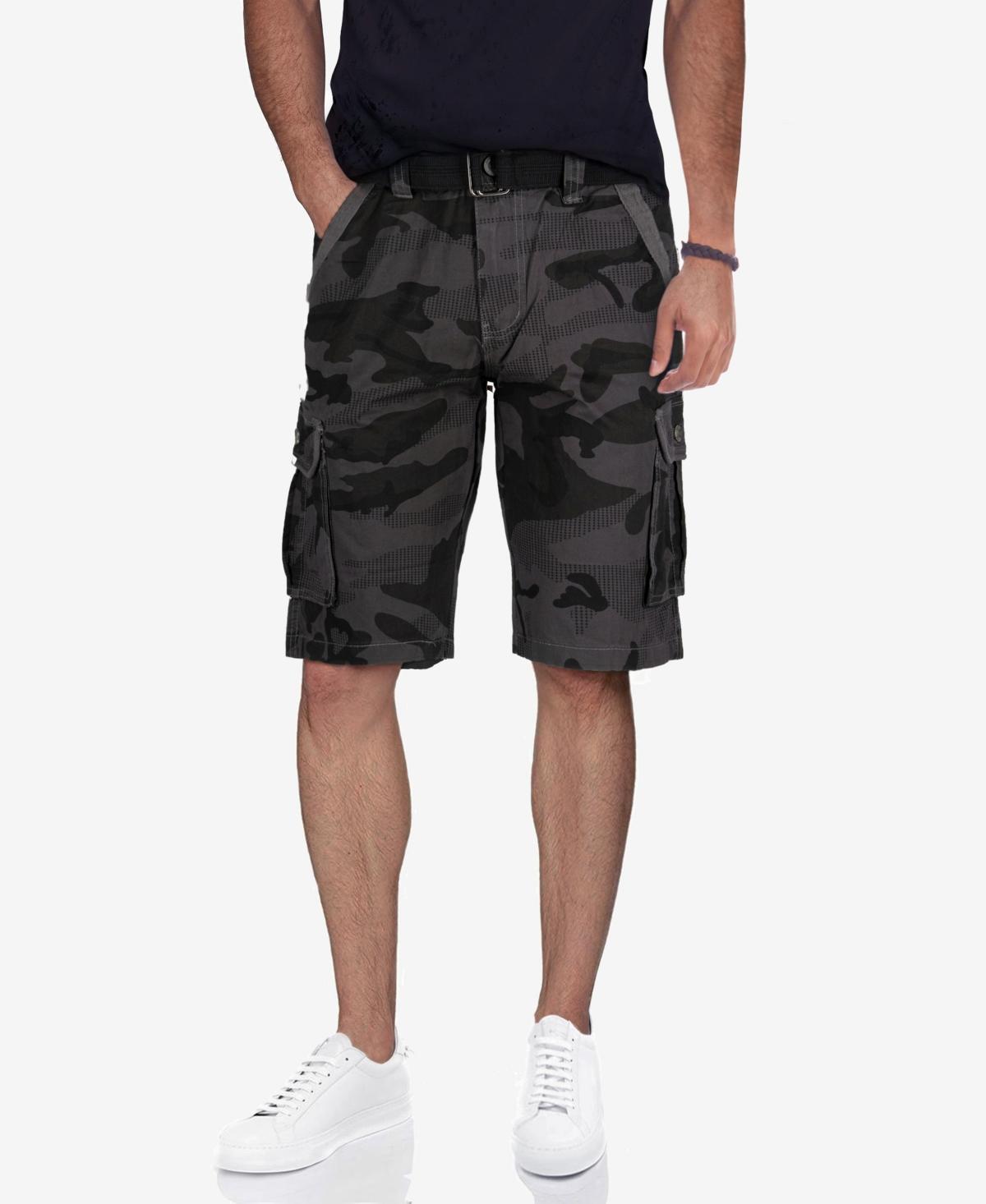 Mens Belted Twill Tape Cargo Shorts Product Image