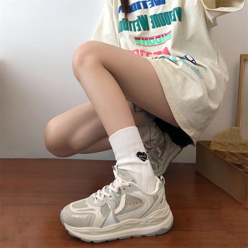 Mesh Platform Sneakers Product Image