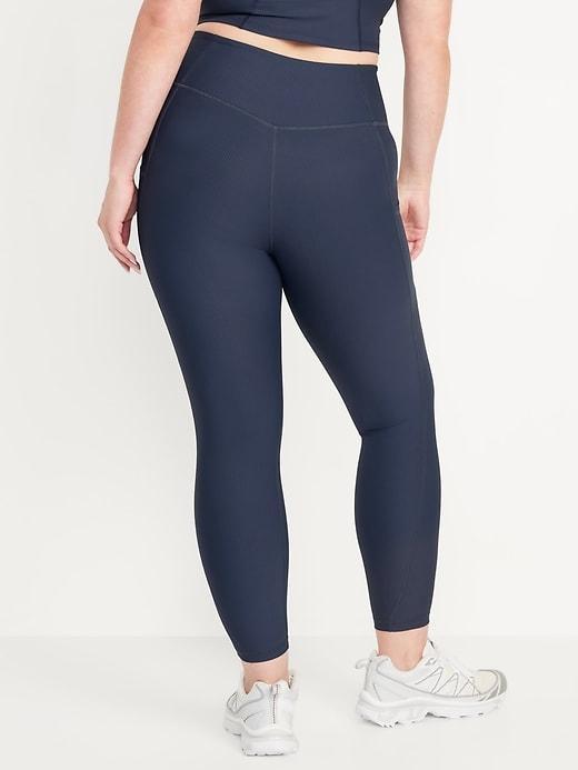 High-Waisted PowerSoft Ribbed Leggings Product Image