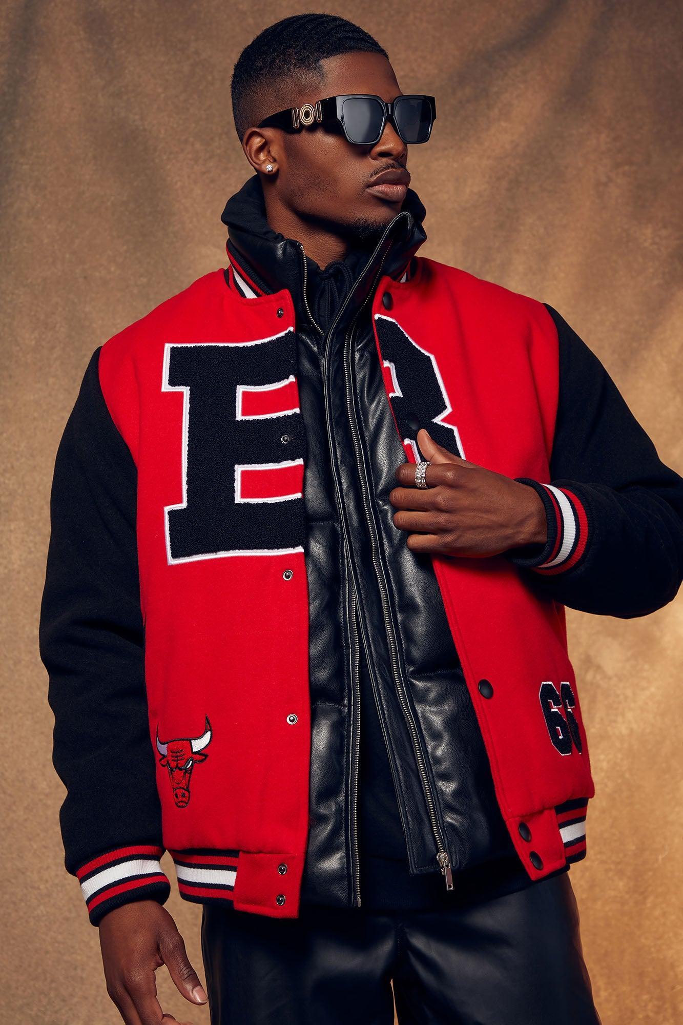 Chicago Bulls Loyalty Varsity Jacket - Red Product Image