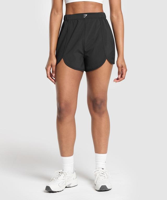 Scallop Hem Shaped Shorts Product Image