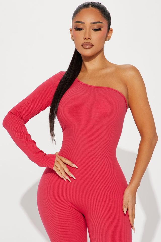 Katia Snatched Jumpsuit - Raspberry Product Image