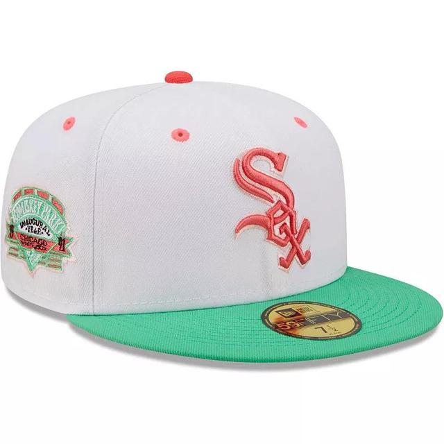 Mens New Era /Green Chicago Sox Inaugural Season at Comiskey Park Watermelon Lolli 59FIFTY Fitted Hat Product Image