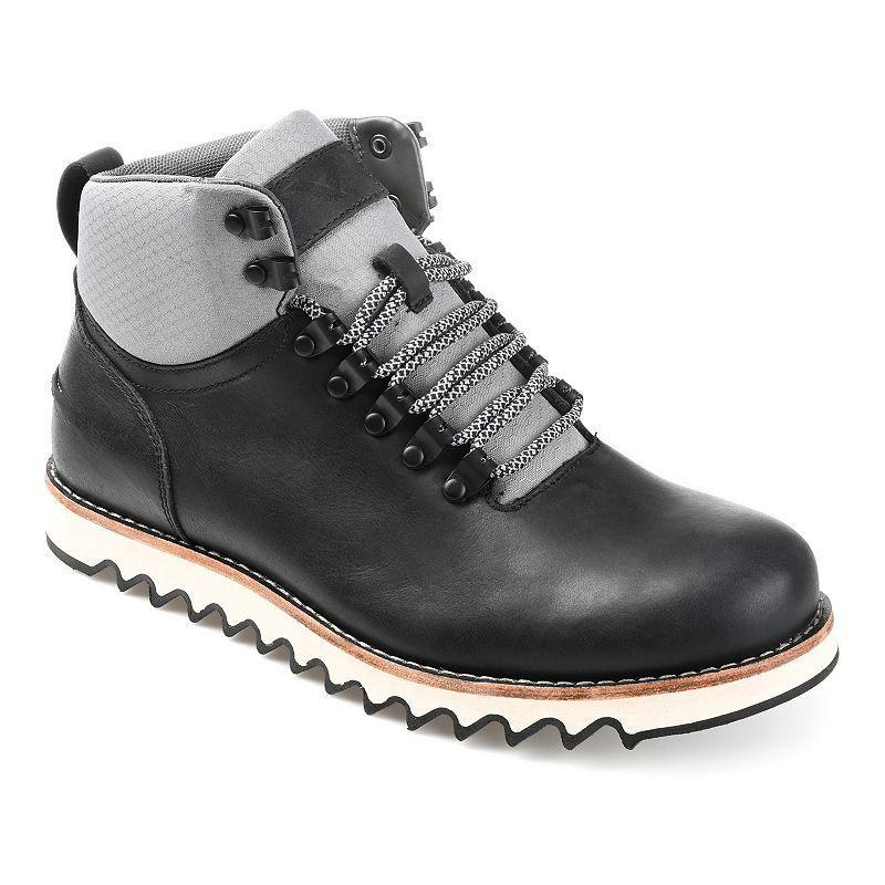 Territory Crash Mens Leather Ankle Boots Black Product Image