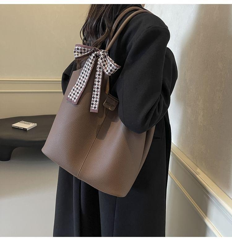 Faux Leather Tote Bag product image