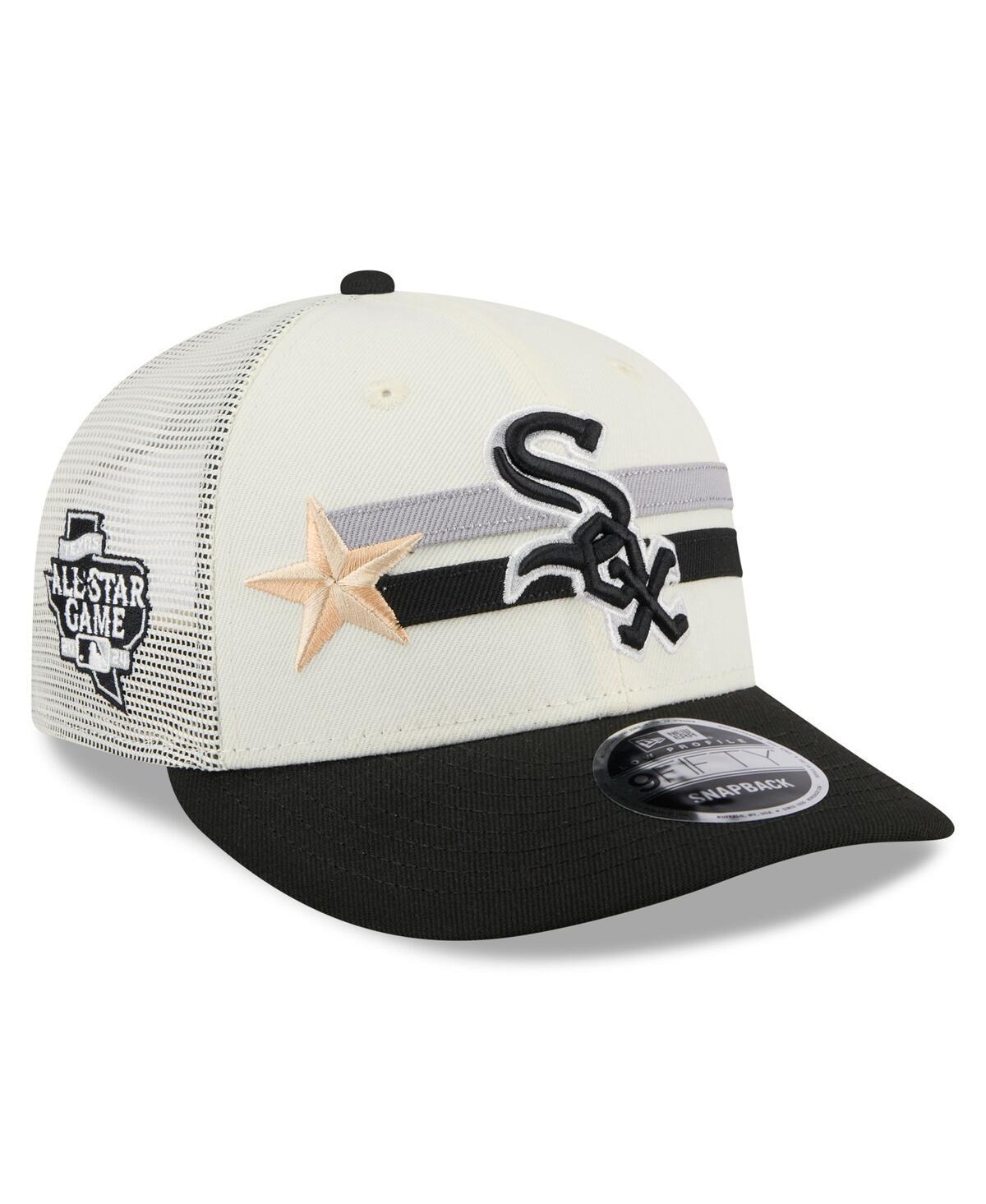 Mens New Era Cream/Black Chicago White Sox 2024 MLB All-Star Game Workout Meshback Low Profile 9FIFTY Snapback Hat Product Image