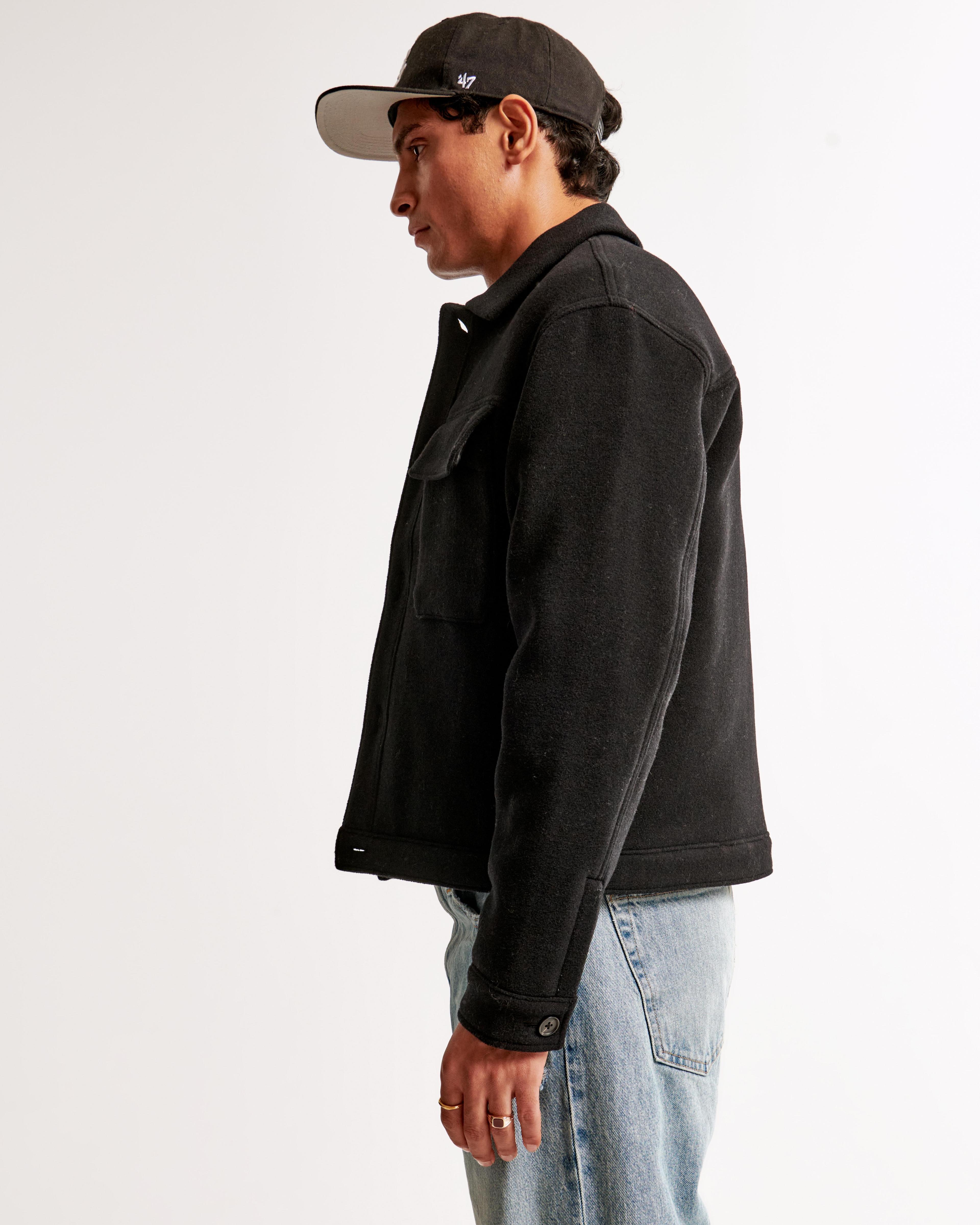 Cropped Dressy Trucker Jacket Product Image