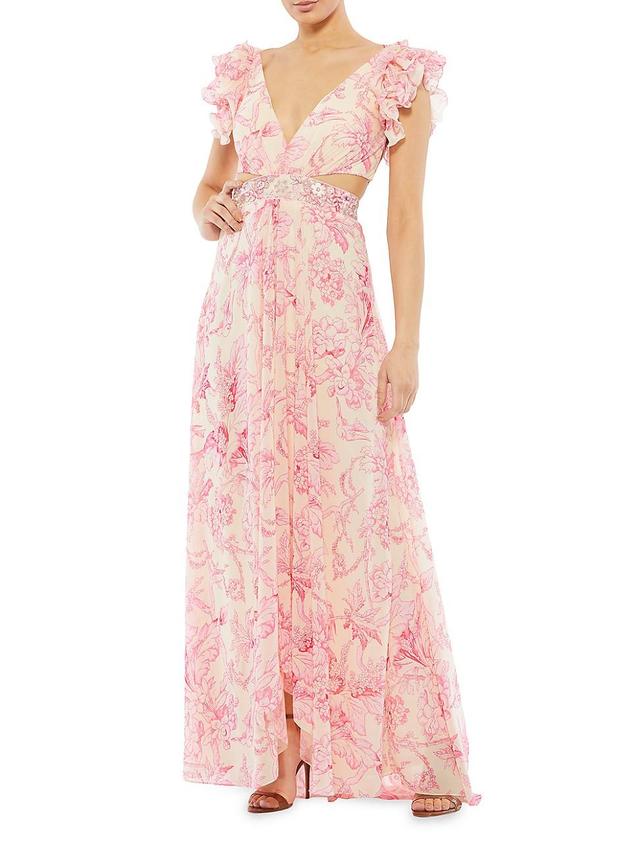 Womens Floral Gown Product Image