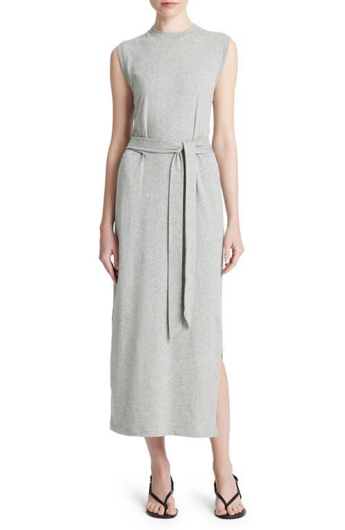 Sleeveless Cotton Wrap Dress Product Image