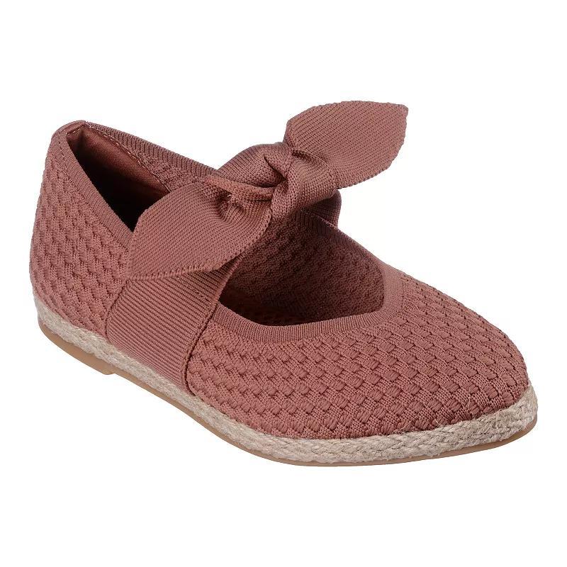 Skechers Cleo Jute Womens Slip-On Shoes Red Product Image