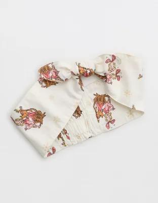 Aerie Cindy Lou Flannel Bow Headband Product Image