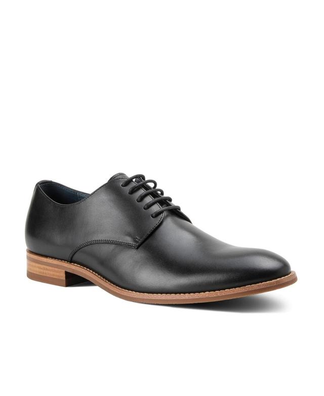 Mens Damon Dress Casual Lace-Up Plain Toe Derby Leather Shoes Product Image