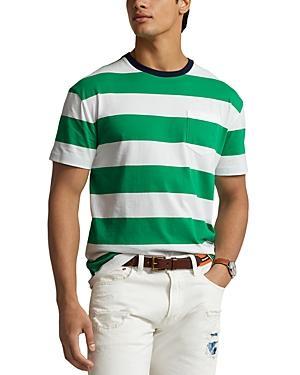 Mens Striped Crewneck T-Shirt Product Image