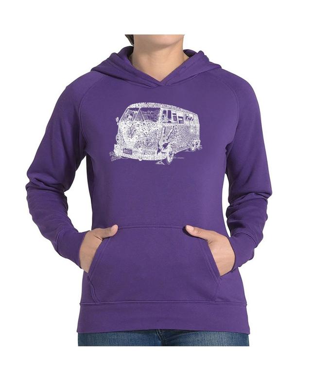 La Pop Art Womens Word Art Hooded Sweatshirt -The 70s Product Image