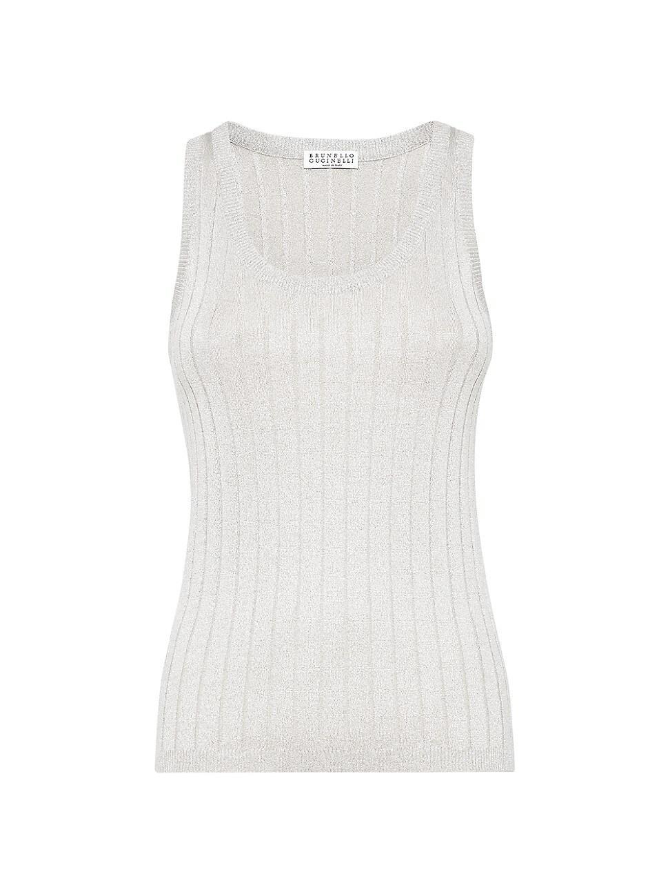 Womens Sparkling Silk Lightweight Knit Top product image