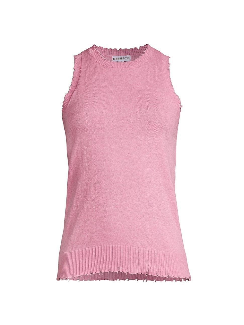 Womens Frayed Tank Top product image