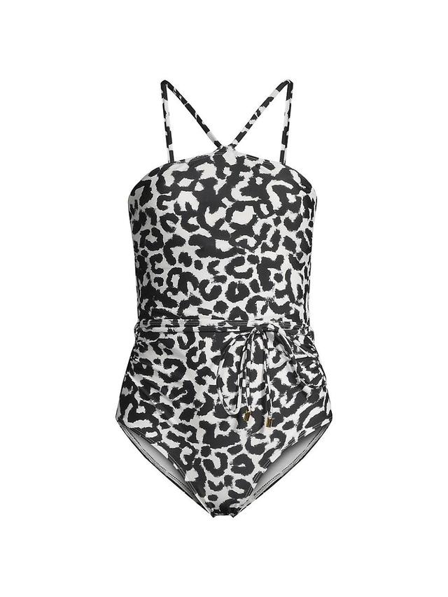 Womens Daphne High Neck One-Piece Swimsuit Product Image