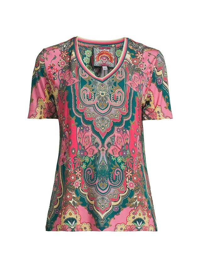 Womens The Janie Favorite Paisley T-Shirt Product Image