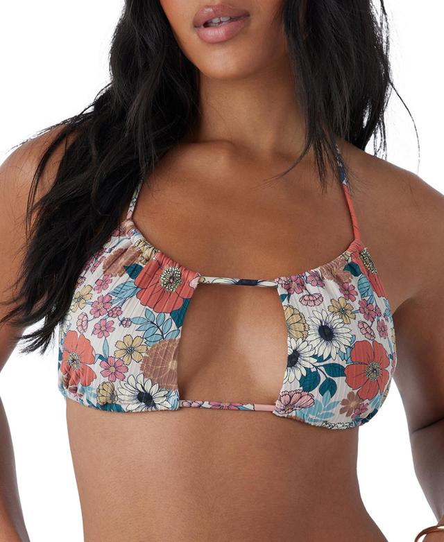 ONeill Womens Open-Front Slider Ribbed Bikini Top Product Image