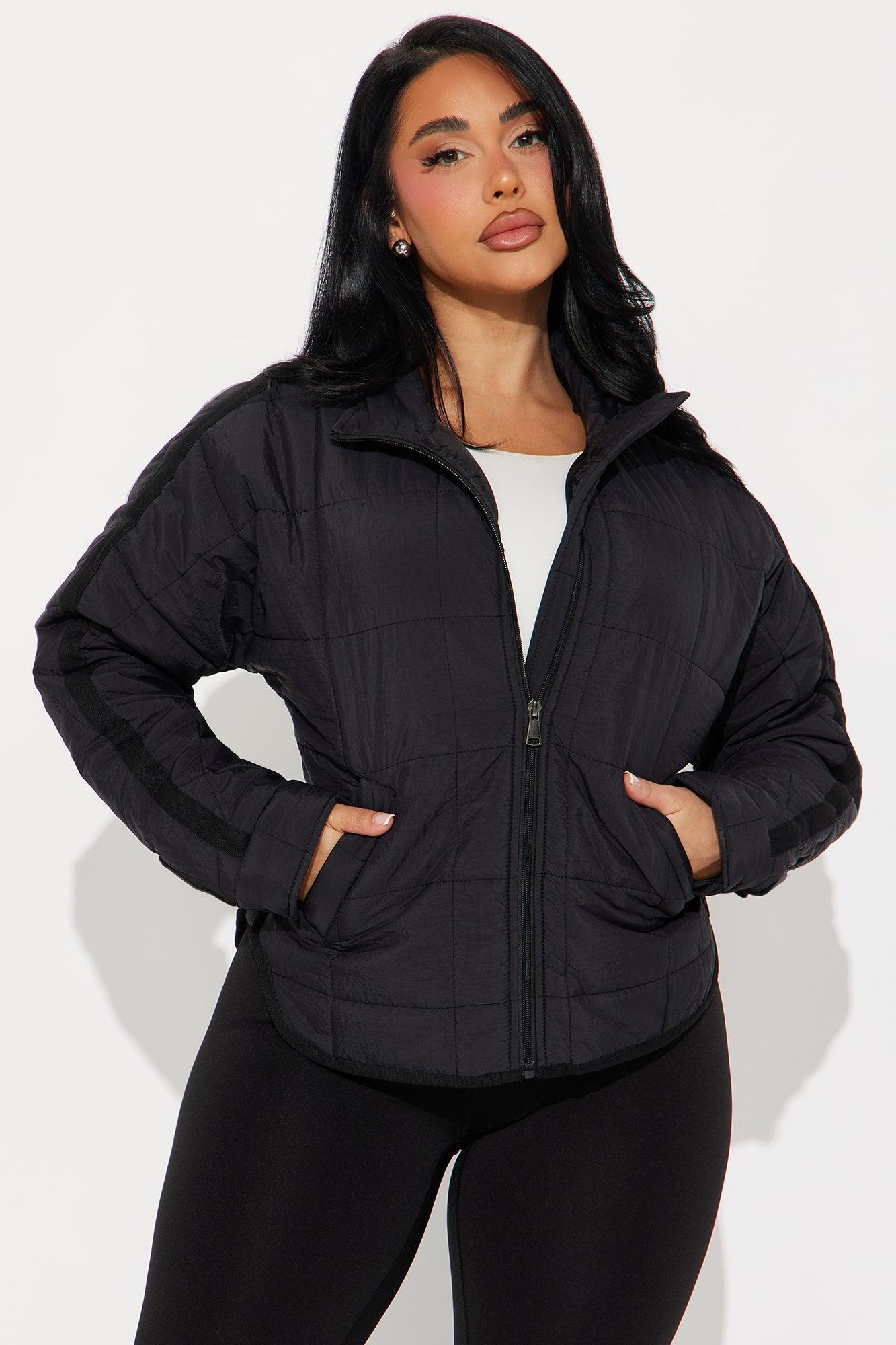 Dana Quilted Puffer Jacket - Black Product Image