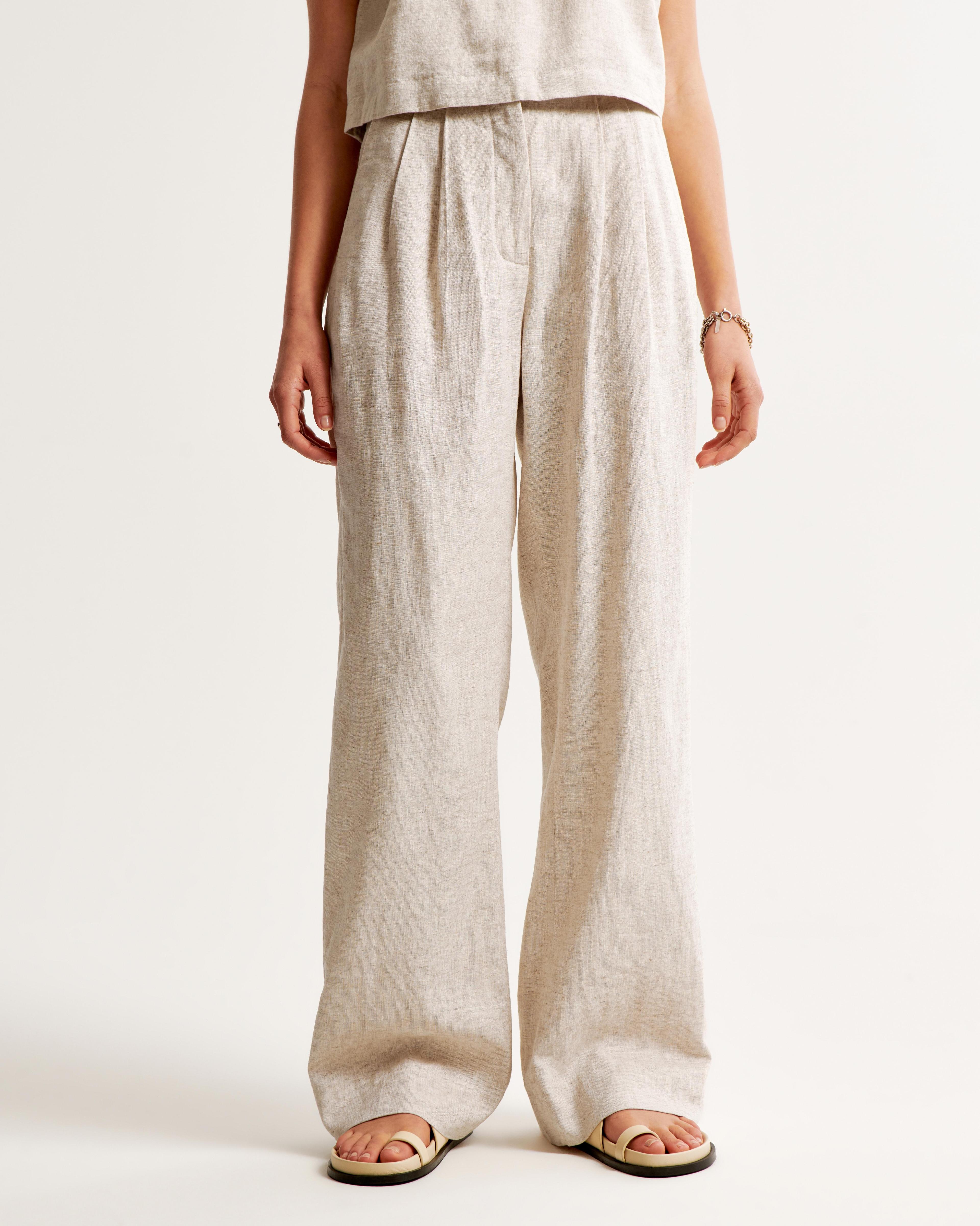 A&F Sloane Tailored Linen-Blend Pant Product Image