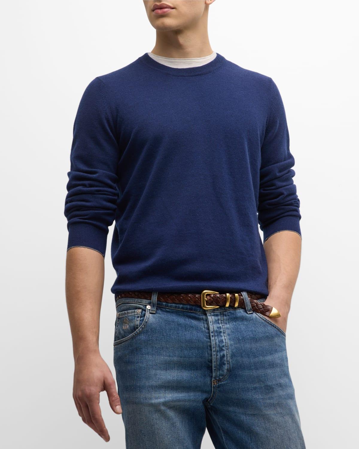 Mens Cashmere Crewneck Sweater Product Image