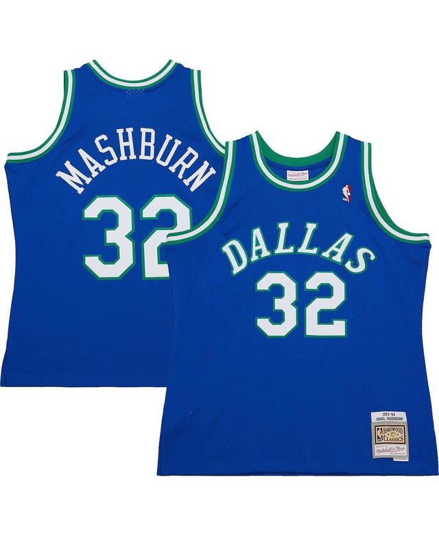 Mens Mitchell & Ness Jamal Mashburn Royal Dallas Mavericks Hardwood Classics Swingman Jersey Product Image