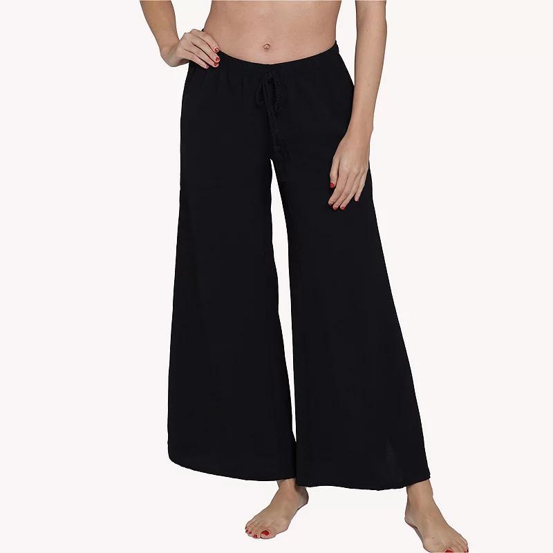 Womens Portocruz Flowy Side Slit Swim Cover-Up Pants Product Image