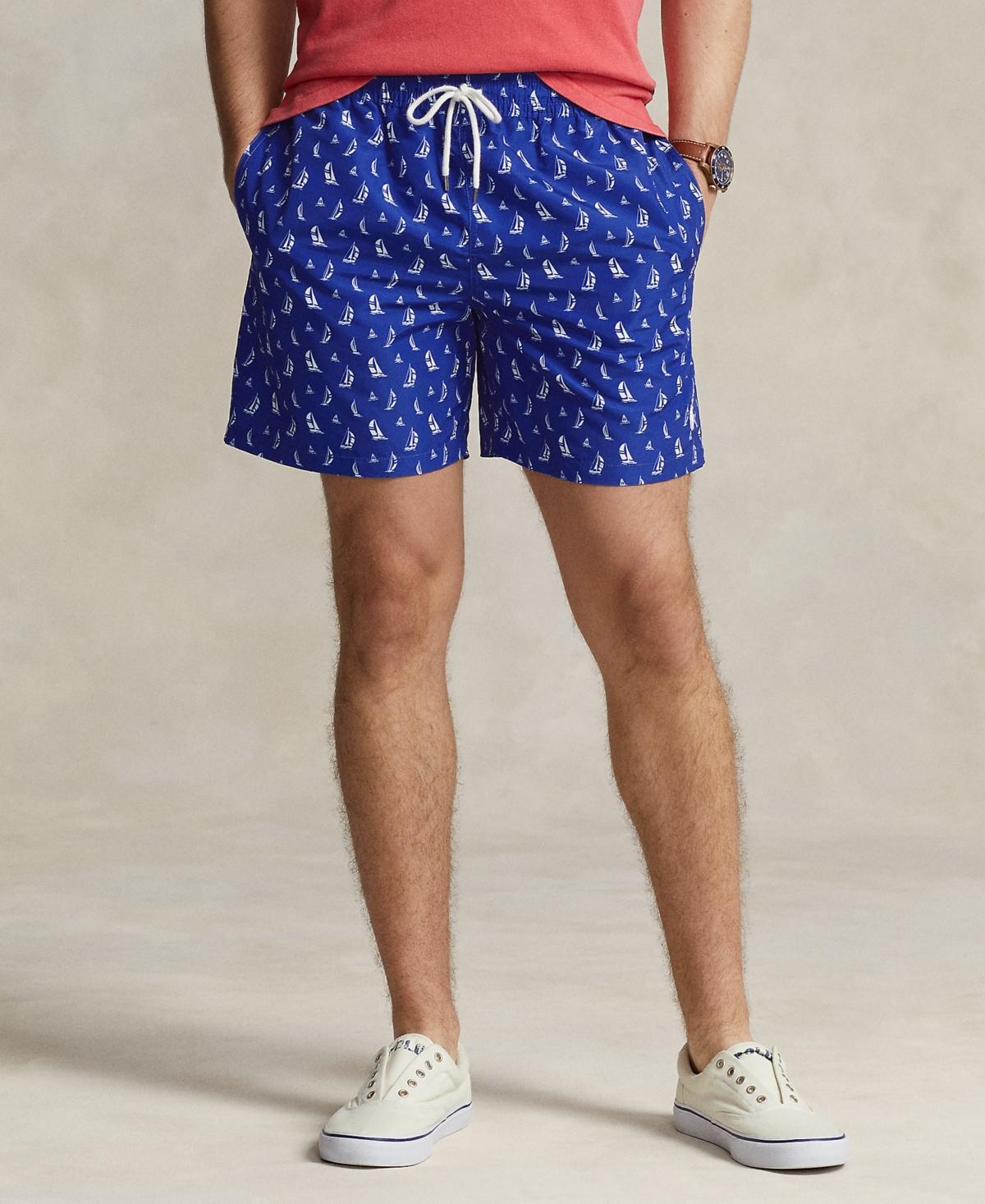 Polo Ralph Lauren Mens Nautical Mesh-Lined Swim Trunks Product Image