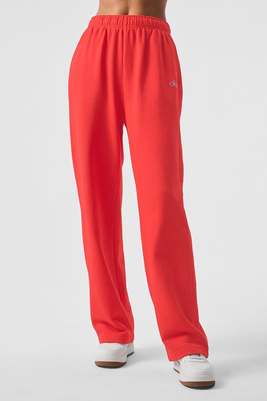 Accolade Straight Leg Sweatpant - Red Hot Summer Female Product Image