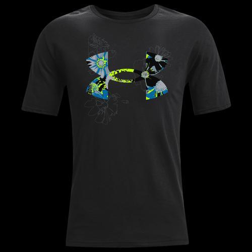 Under Armour Mens Under Armour BL Flower Short Sleeve T-Shirt - Mens Product Image