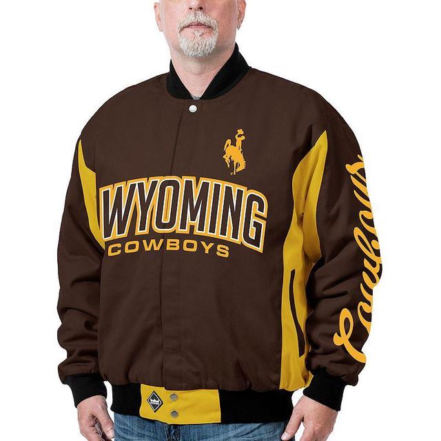 Mens Wyoming Cowboys Top Dog Twill Jacket Product Image