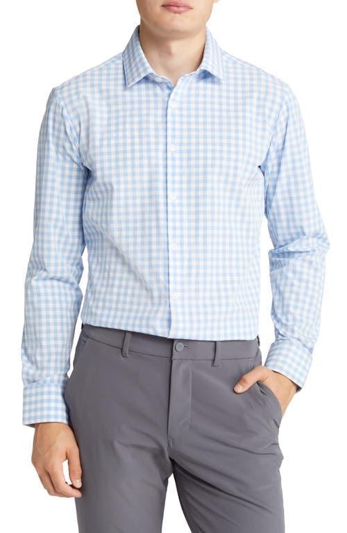 Mizzen+Main Mens Leeward Trim Fit Gingham Performance Button-Up Shirt Product Image