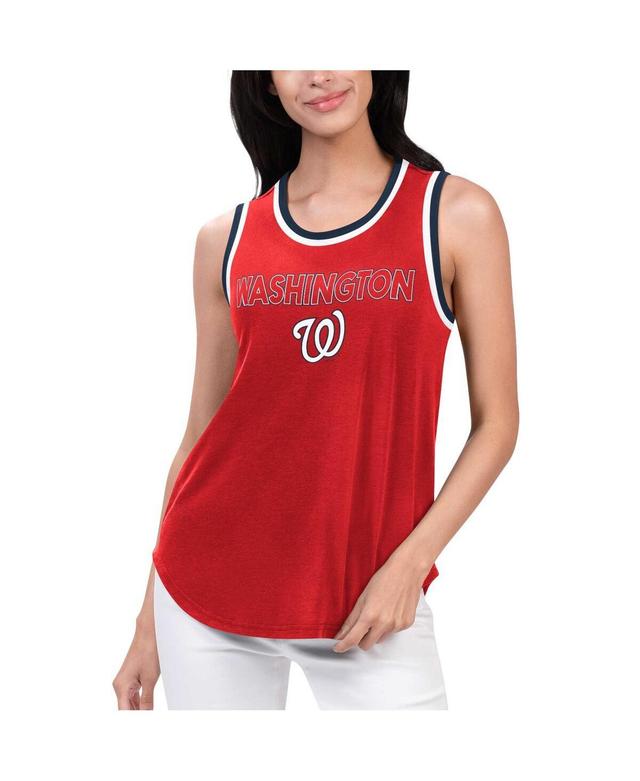 Womens G-III 4Her by Carl Banks Washington Nationals Strategy Tank Top Product Image