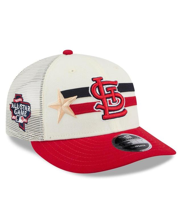 New Era Mens Cream St. Louis Cardinals 2024 Mlb All-Star Game Workout Meshback Low Profile 9FIFTY Snapback Hat - Cream, Red Product Image