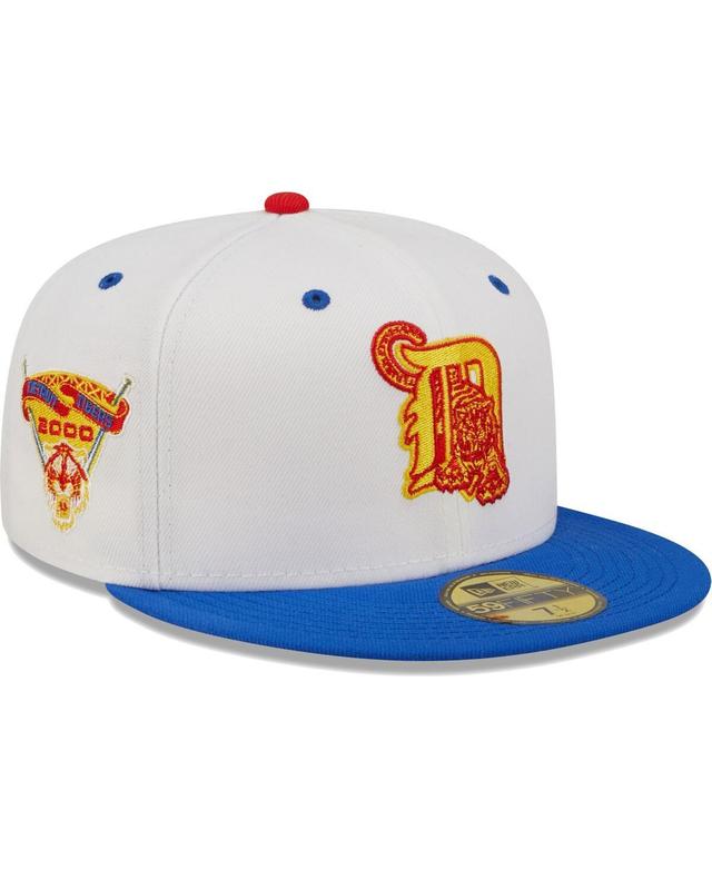 Mens New Era White Detroit Tigers Inaugural Season At Comerica Park Cherry Lolli 59Fifty Fitted Hat - White Product Image