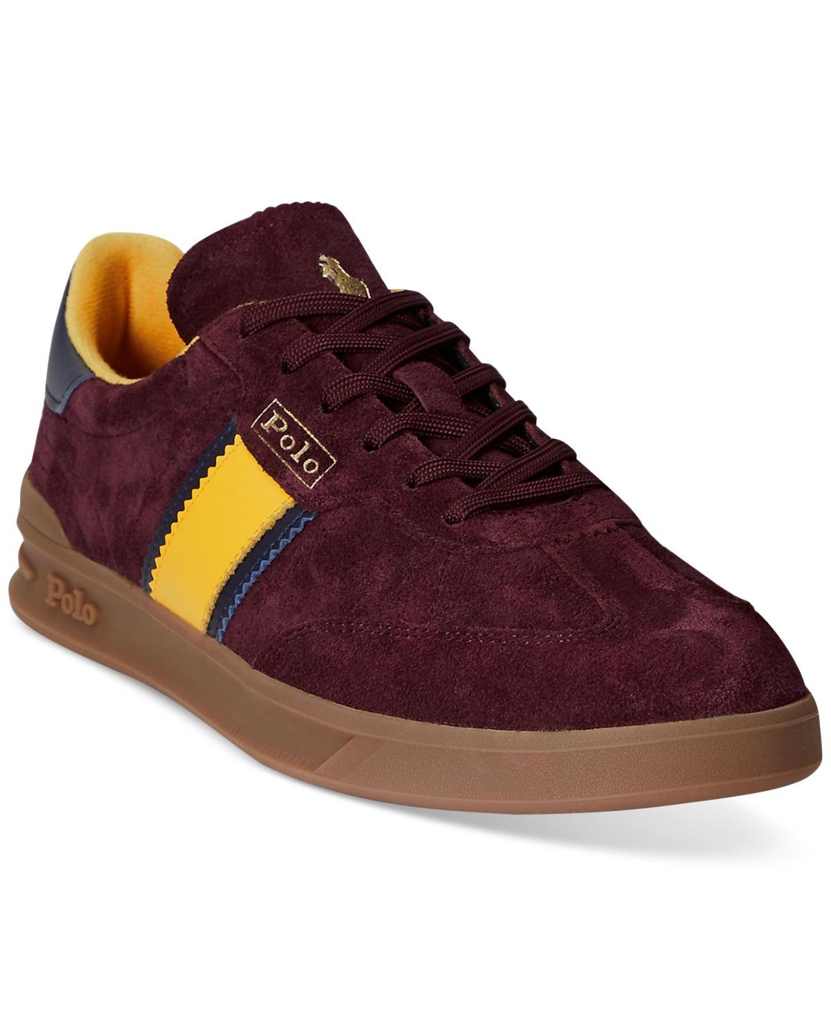 Polo Ralph Lauren Mens Heritage Aera Suede Sneakers Product Image