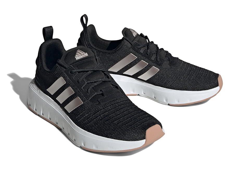 adidas Swift Run Womens Lifestyle Running Shoes Black Product Image