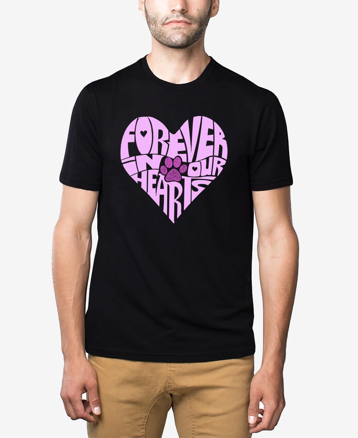 La Pop Art Forever In Our Hearts - Mens Premium Blend Word Art T-Shirt Product Image