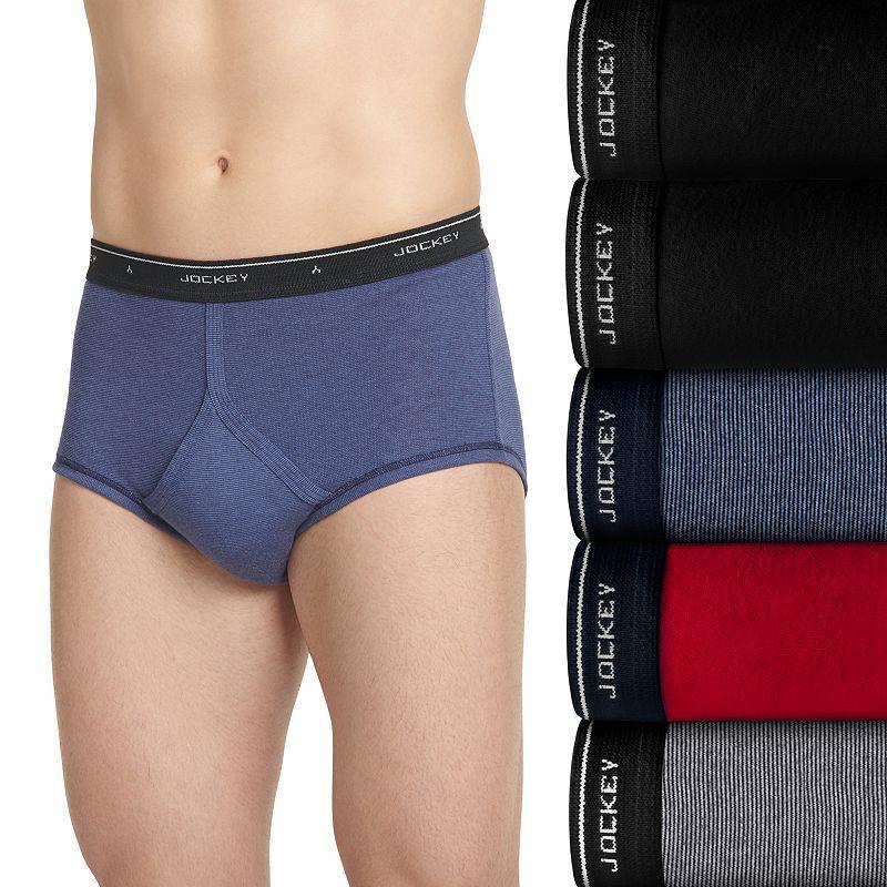 Mens Jockey 4-pack + 1 Bonus Classic StayNew Full Rise Briefs Product Image