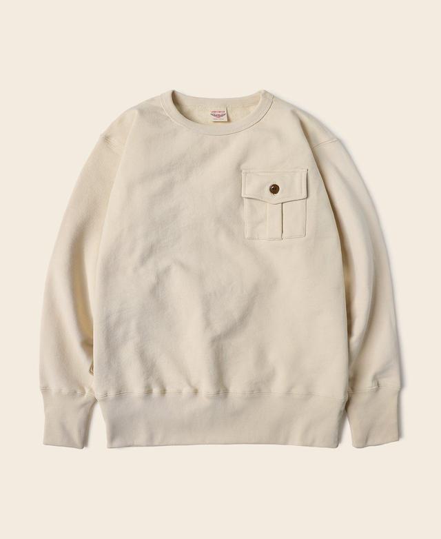 Military Pocket Sweatshirt - Apricot Product Image