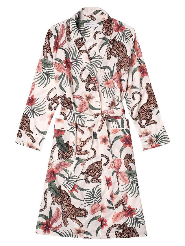 Womens Soleia Print Cotton Robe Product Image