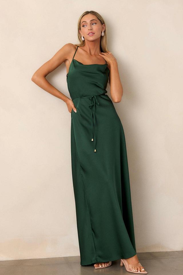 Gleaming Glam Emerald Maxi Dress Product Image