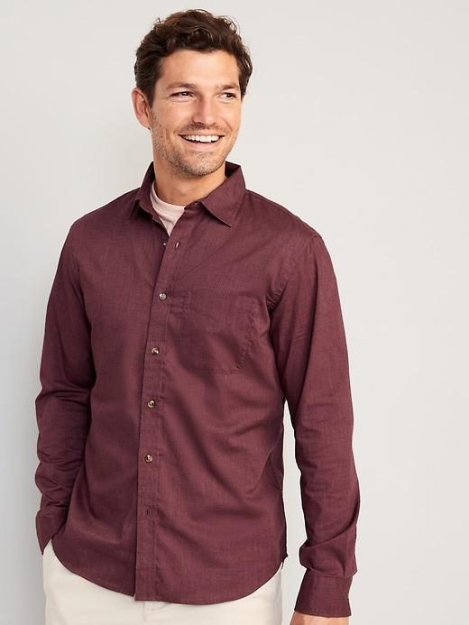 Slim Fit Built-In Flex Poplin Everyday Shirt Product Image