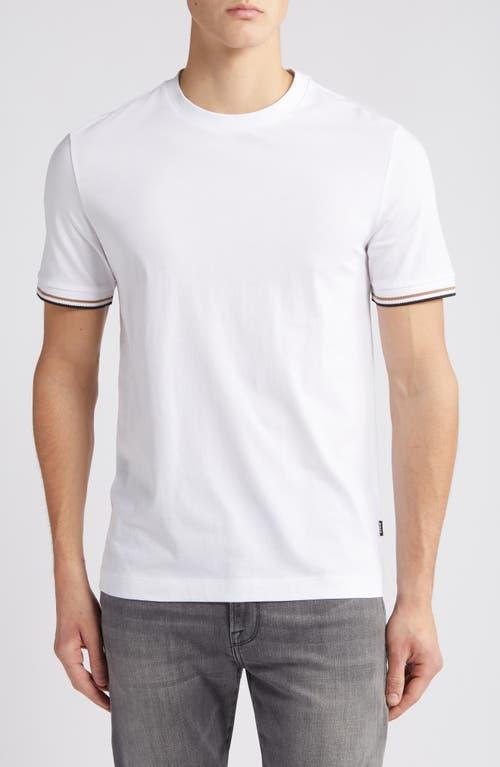 HUGO BOSS Boss Man T-shirt White Size L Cotton Product Image