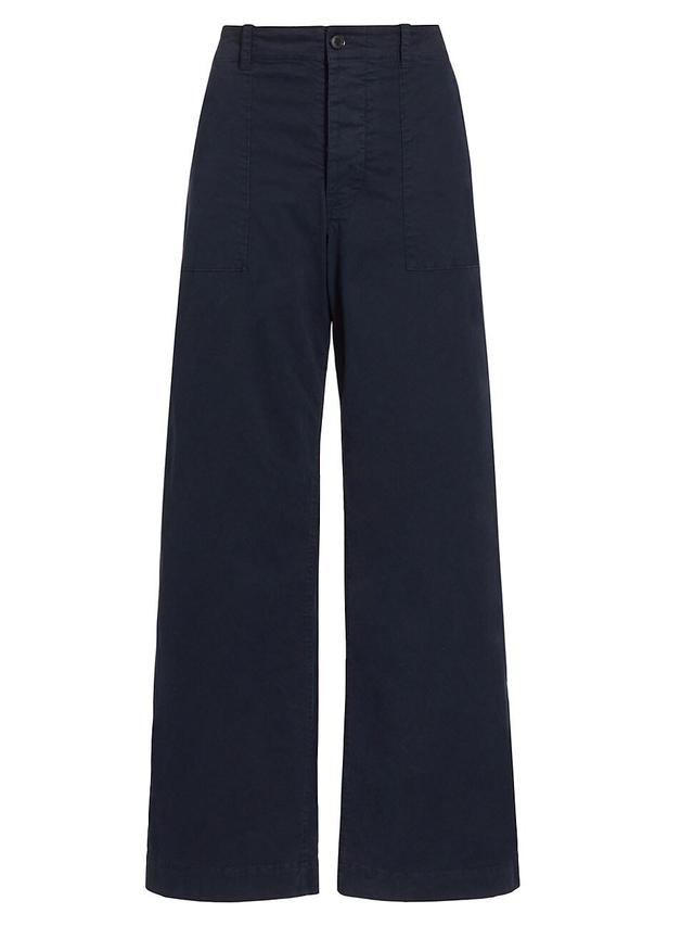 Womens Leon Cotton Wide-Leg Pants Product Image