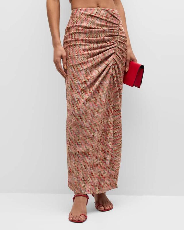 Mable Chevron Midi Skirt  Product Image