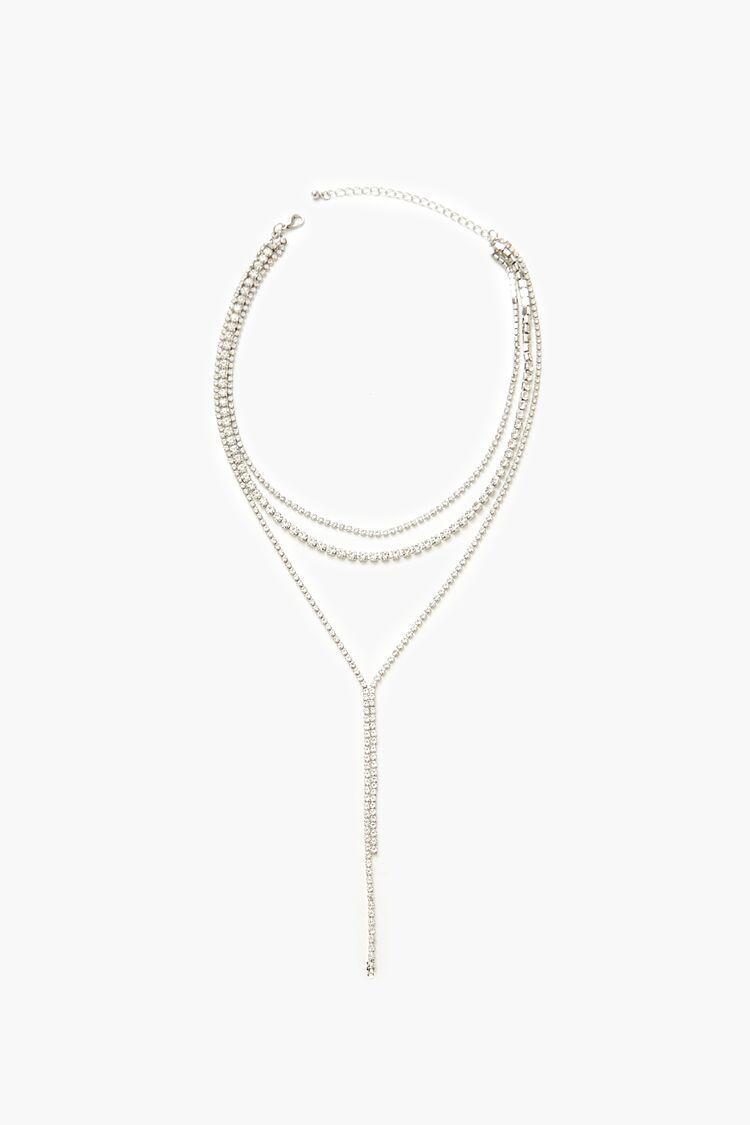 Rhinestone Box Y-Chain Necklace | Forever 21 Product Image